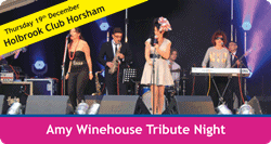 AMY WINEHOUSE TRIBUTE NIGHT AT THE HOLBROOK CLUB HORSHAM - THURSDAY 19TH DECEMBER 2013