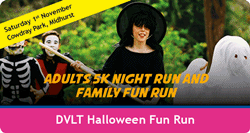 HALLOWEEN 5K ADULT NIGHT FUN RUN AND 1.5K FAMILY TRICK OR TREAT FUN RUN